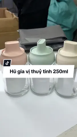 Hũ gia vị thuỷ tinh kèm thìa tiện lợi #hugiavi #hugiavithuytinh #hugiavikemmuong #lodunggiavi #giadungnhabep #lientit 
