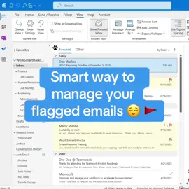 Say goodbye to inbox clutter! Learn a smarter way to manage your flagged emails. 📨🚩😌 . #emailtips #microsoft #email #microsofttodo #emailmanagement #worksmarthacks #emailhacks #productivitytips 