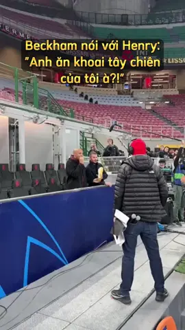 Thierry Henry và David Beckham trong trận đấu giữa Milan và PSG tại San Siro #thierryhenry #davidbeckham #acmilan #psg #sportsontiktok #championsleague #thethao247