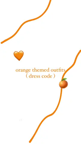 orange themed outfits!🍊🧡 #preppy #firstpost #new #outfit #school #orange 