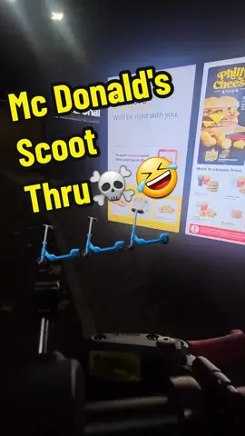 Drive through Escooter☠️🤣 #escooter #electricscooter #drivethrough #mcdonaldsdrivethru #drivethru #escootervlogs 