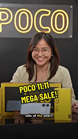 Set your alarms for the biggest sale of the year. Get exciting deals on your POCO faves this #POCO1111MegaSale ✨