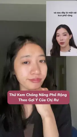 Thử kem chống nắng theo gợi ý của chị Rư #nhangheoskincare #cooken #goclamdep #skincare #caryophyvietnam #caryophy 