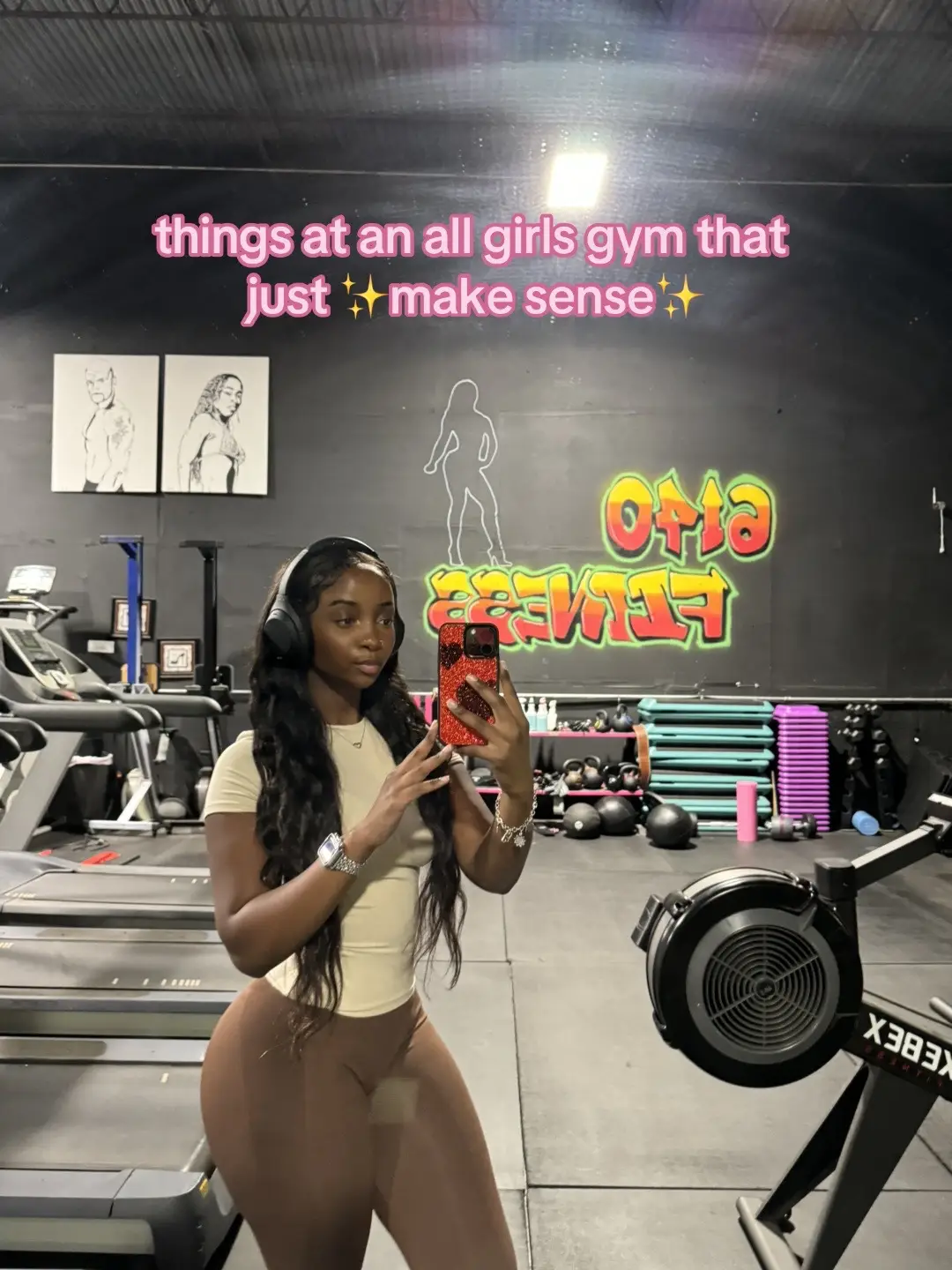 tried an all girls gym for the first time and its kinda everything 🤭