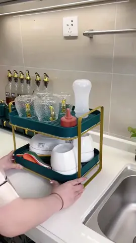 Kệ 2 tầng úp cốc đa năng. #keupchen #giaupchenbat #ke2tangdanang 
