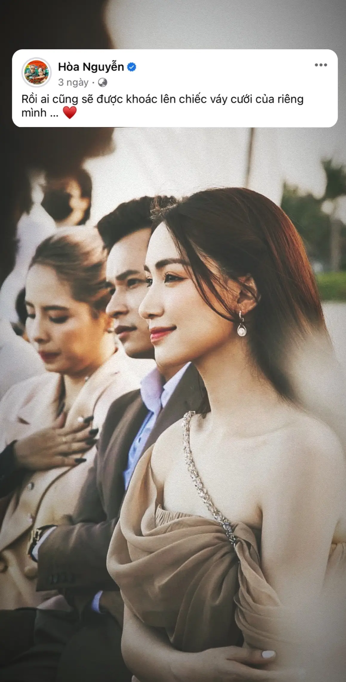 Nhất định sẽ đến 1 lúc nào đó, chị cũng sẽ được mặc lên chiếc váy cưới dành cho riêng mình.❤️ #TikTokAwardsVN2023 #hoaminzy #xuhuong #fyp 