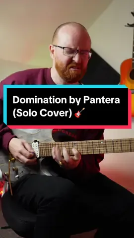 Replying to @Maxxxxxxxx1974 Domination by Pantera (Solo Cover) 🤘🎸 #pantera #dimebagdarrell #guitarsolo #guitarist #fyp 