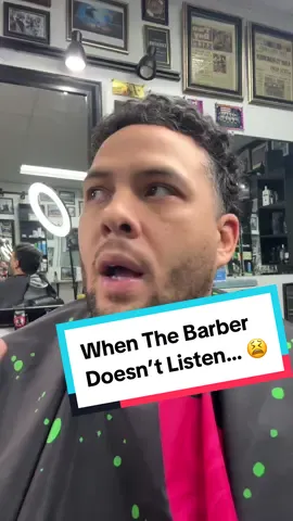 Bro wasnt listening AT ALL… #BARRRBERS #barber #barbershop 