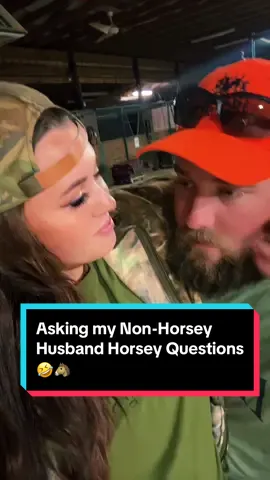 Asking my Non-Horsey Husband Horsey Questions🤣🐴 #nonhorseyhusband 