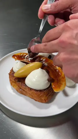 Chapter 1 | How to serve up brunch magic and keep her coming back for more.  How to Brunch? Here we have french toast with a Nutella filling served with honey butter, tea-soaked raisins, caramelised banana, whipped cream, and maple syrup. To accompany, we have a wonderful fruit salad served with exotic fruits. And of course, to finish off, a lovely mimosa.  Taste 8.5/10 Visuals 7.5/10 Difficulty - Easy peasy! Serves 2 Notes: Traditionally you'd used dried bread but you know whatever. For fruit salad choose seasonal fruits. For mimosa check online!  Tools: - blow torch - piping bags (optional) French Toast Mix - 150g milk  - 150g heavy cream - 2 eggs  - 20g sugar  - pinch of sea salt - seeds of 1 vanilla pod or 2tsp vanilla extract Process: Combine everything well. Refrigerate until ready for use.  Prep / Filling / Garnish for 2: - 4 slices of brioche bread - 200g Nutella (enough for 4 portions) - 1 banana (half per plate) - sugar for caramlisation - maple syrup (finishing touch) - whipped cream 100g (finishing touch) - Earl Grey tea-soaked raisins (garnish), 1 very small handful - honey butter = 1:1 ratio (make extra or small portion aka you decide) - spray oil Process: For the tea-soaked raisins, brew one cup of fresh Earl Grey tea and soak your raisins for 1hr covered. Drain and refrigerate till ready for use. Pipe Nutella in the centre of the bread and sandwich together. Place in the freezer for 30 minutes before soaking each sandwich quickly and then placing it in a drip tray. Cook in a skillet with a touch of spray oil under gentle heat. Flip accordingly and then coat the top with sugar and caramelise with a blow torch. Caramelised bananas as well and start plating. Add whipped cream on the side and the remaining garnishes. Serve immediately.