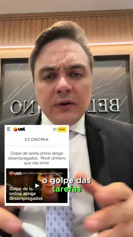 Golpe das Tarefas: Proteja-se! 🚫 O ‘Golpe das Tarefas’ é um perigo online crescente.  Golpistas prometem recompensas tentadoras em troca de tarefas simples, como preencher pesquisas, curtir ou compartilhar postagens.  🔒 Dicas de Proteção: Desconfie de ofertas que parecem boas demais para ser verdade. Verifique a fonte e a legitimidade da solicitação. Proteja suas informações pessoais. Mantenha dispositivos atualizados. Use um antivírus confiável. Compartilhe essas dicas para manter todos seguros online. #SegurançaOnline #GolpeDasTarefas #Cibersegurança #ProteçãoDigital #InternetSegura #PrevinaGolpes #DicasDeSegurança #direitodigital #guilhermebelarmino #belarminoadvogados #golpedastarefas #marketingdigital 