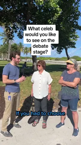 We asked people in #Florida which #celebrity they’d like to see on stage at the #Republican Presidential debate. Tune in to NBC News’s Republican Presidential Debate tonight at 8pm Eastern, 5pm Pacific, on NBC and streaming on NBC News NOW.