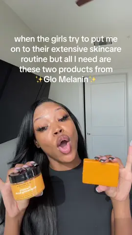 y’all can keep the 100 step routines chile😭 use my code ERICAM15 for 15% off your order!🤎@glomelanin_ #fyp #fypシ #skincareroutine #blackgirlskincare 