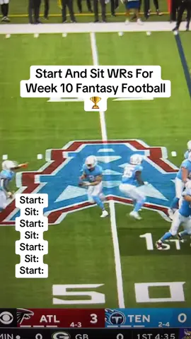 Start And Sit WRs For Week 10 Fantasy Football🏆#nfl #fantasyfootball #fantasyfootballtips #fyp 