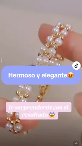 Hermoso y elegante 😍 #bisuteria #joyeria #alambrismo #hechoamano #marcapersonal #emprendimiento #elegancia 