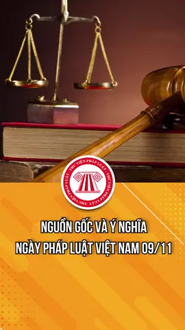 Nguồn gốc và ý nghĩa Ngày Pháp luật Việt Nam 09/11 #TVPL  #ThuVienPhapLuat  #LearnOnTikTok  #hoccungtiktok  #longervideos