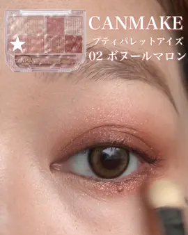 前に載せたのと違う塗り方🌼 #キャンメイク #プチプラコスメ #アイシャドウ