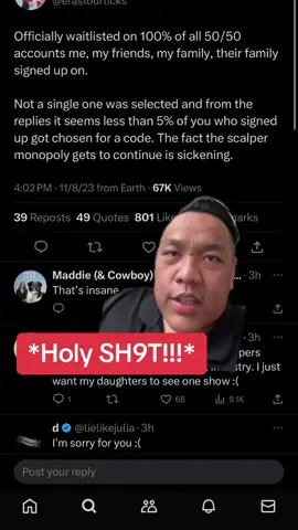 Thats crazy to go 50/50 waitlisted #taylorswift #TSTheErasTour #ticketmaster #vancouver #verifiedfan 