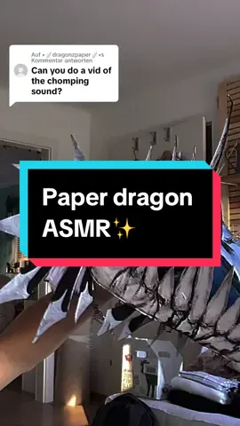 Antwort auf @•🪽dragonzpaper🪽• Hope u like it🤌 :)YALL TY FOR OVER 605K❤️ #puppetdragon #paperdragonpuppet #aesteticpaper #puppet #paperdragon #scary #asmr #dragon 