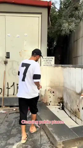 Cleaning public places #foryou #fyp #viral 