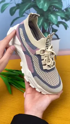 New korean version of female flying woven mesh sports shoes#sports #foryou #tiktok 