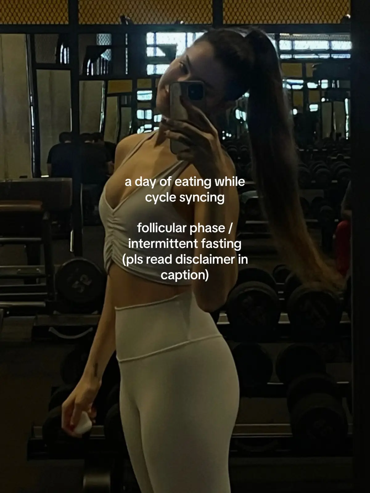 disclaimer: I only intermittent fast during my follicular phase when my appetite is naturally low. Please do not try this during your lutheal phase or if you are recovering from an ed 🤍 
