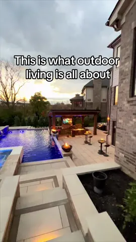 Your hosting game will be on point with a backyard like this! #outdoor #backyard #pool #luxurylifestyle 