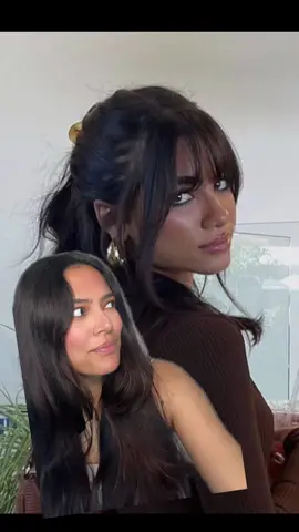Should this be my new look? 😏 #bangs #cuttingbangs #hairtransformation #greenscreen 
