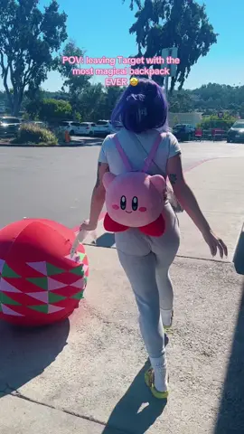 I NEED kirby everything 💜🦄 #fypシ #pov #targetfinds #kirbybackpack #sydneetheunicorn 