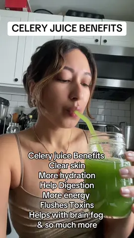 Gotta lovee Celery Juice! #celeryjuice #celeryjuicebenefits #clearakin #hydration #naturalremedies 