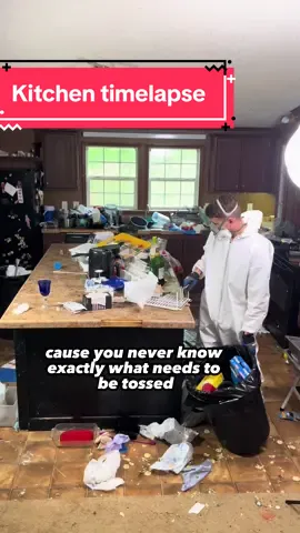 Making moves on this kitchen 😈 we got bugs and rat feces literally everywhere in this area. Luckily we got @FunkAway making the intense odor tolerable for us to do our job! 