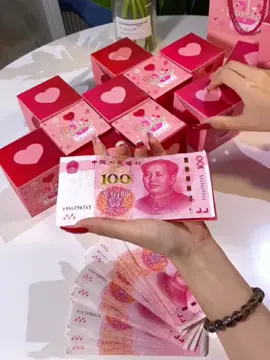 Surprise Bounce Box Explosion Red Envelope Ejection Box Spray Money to Pack Money Bounce Box Valentine's Day Birthday Gift Creativity