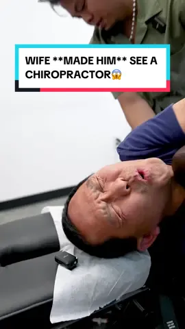 WIfe FORCED HIM to see a Chiropractor 😱 Meet a man who endured two decades of relentless neck pain and crippling back pain until he discovered the incredible world of chiropractic care. Watch as our Dr Tubio the chiropractor, with the power of spine-cracking adjustments, brings him the long-awaited relief he deserves. Witness the incredible transformation from agony to relief and be inspired by the magic of chiro. 💆‍♂️💥  #Chiropractor #cracks #fyp 