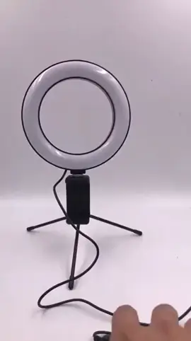 Ring Light De Mesa Iluminador De Led Tripé 6 Polegadas 16cm video
