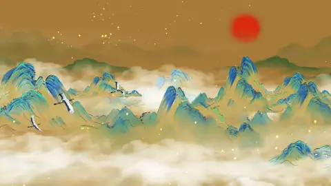 2/Chinese tide atmospheric landscape performance background video#chinesetiktok #chinesestyle #stagebackground #nation #landscape 