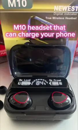 A headset that can charge your phone#CapCut #bluetoothheadset #rechargeable #earphones #powerbank 