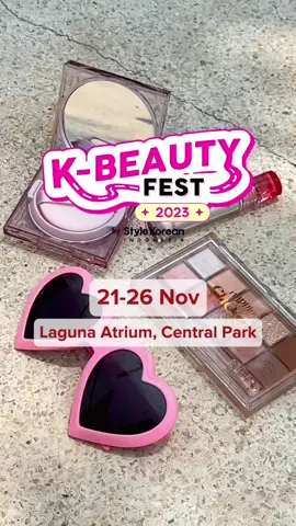 K-Beauty, K-Pop, meets beach party? Free gak tanggal 21-26 Nov? 😉 See you in Central Park chingu!🌺💖  #KBeautyFest2023 