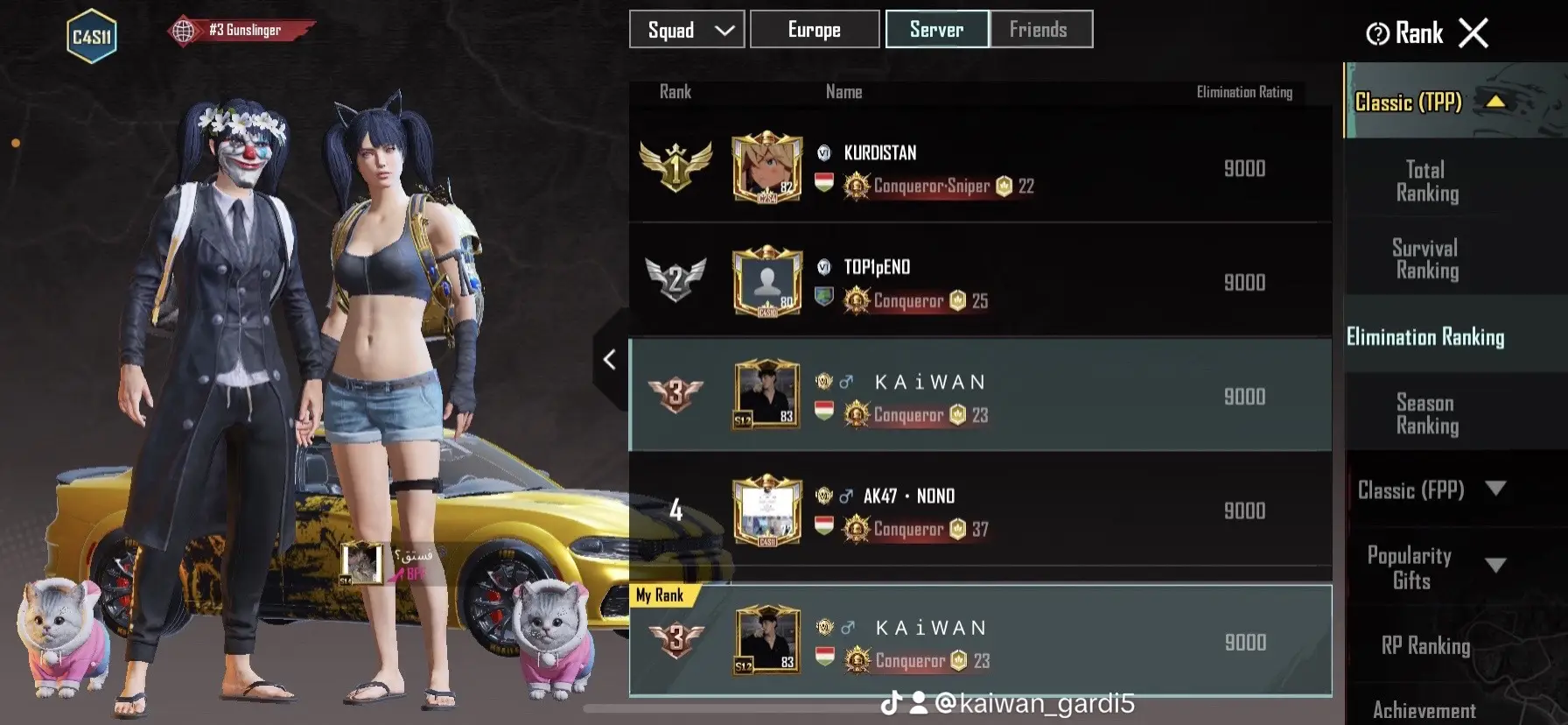 Yare top bye bye🫶🏻💔🙂#kaiwan #kaiwan_gardi5 #pubg #pubgmobile #pubgchallenge #pubgfunny #pubgmobil #foryoupage 