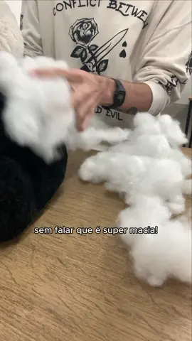 🙀Restauração do urso de pelúcia com as fibras de silicone branca, enchimento almofada e travesseiro  - voce pode adquirir em nosso site ou pelo mercado livre    #fibrasiliconada 