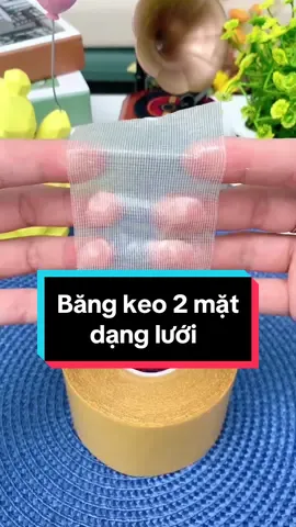 Băng keo 2 mặt dạng lưới siêu dính, bóc ra không để lại vết keo#xuhuong #giadụngtiệních #dogiadung 