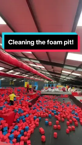 You wont believe what we found in the foam pit! 😳 #foampit #trampolinepark #cleaning #lostproperty #fyp #foryou #redkangarooreading 