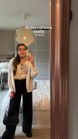 Simple office outfit for autumn/winter ❄️🤍 Classy and comfy ✨ Featuring my favourite work trousers from Stradivarius 🫶 #officewear #officeoutfit #OOTD #workoutfit #workwear #outfitoftheday #minivlog #outfitinspo #outfitideas #outfitinspiration  winter work outfits, work outfit inspo, autumn outfits 2023, autumn 2023 outfits uk, office outfit winter, corporate girl outfit, smart casual work outfits, corporate girl outfit winter