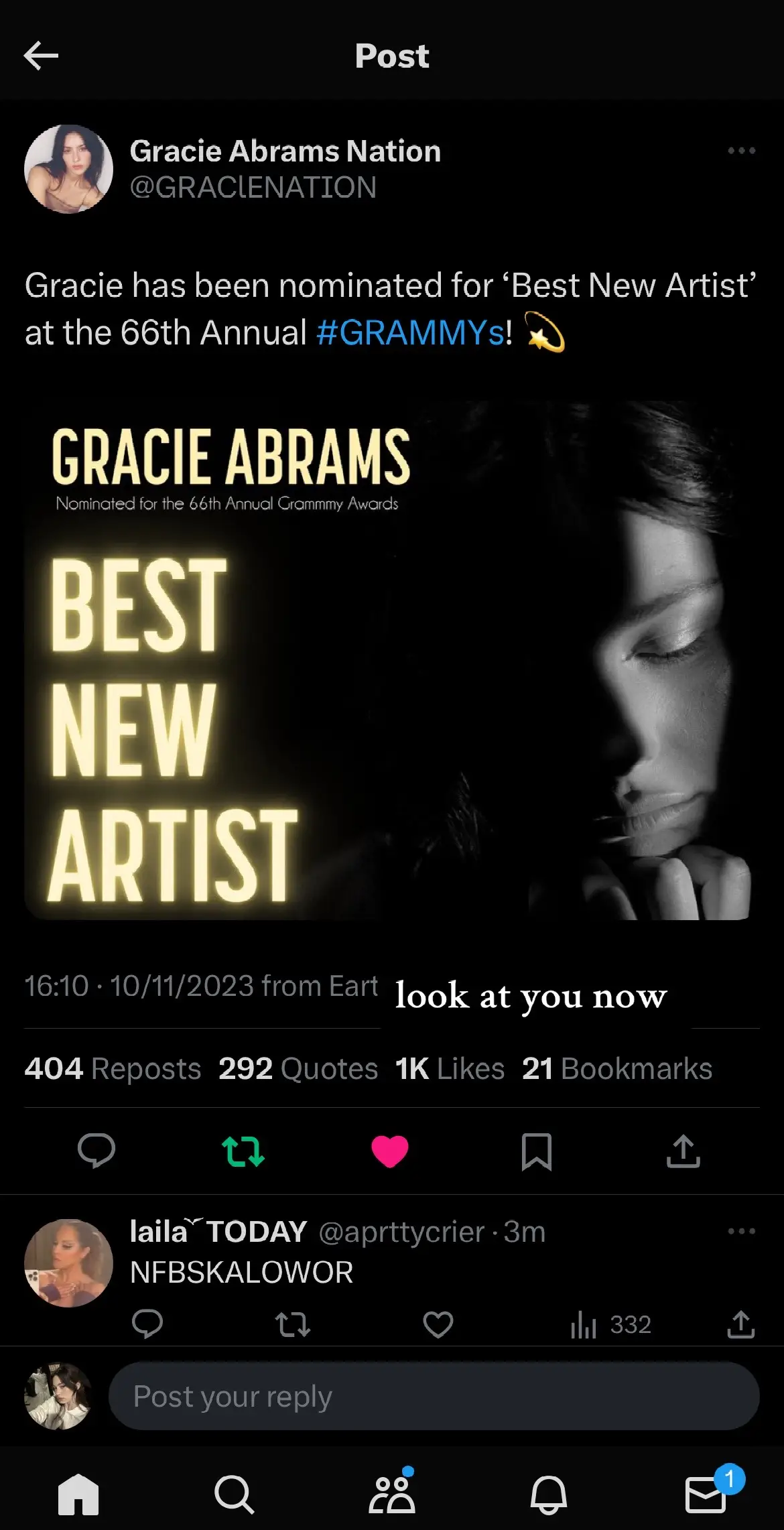 you make us proud @gracie abrams GRAMMY NOMINEE EVERYONE MOVE!!!! 😭😭😭😭😭😭😭😭😭😭😭😭😭😭😭😭😭😭😭😭😭😭😭😭😭😭😭😭😭😭😭😭😭😭😭😭😭😭😭😭 #gracieabrams #goodriddance #goodriddancetour #tiwifltour #imyistour #grammys #tiwifl #grammys2023 #grammys2023nomination #gracieabramstour #gracieabramsupdates #grammysgracieabrams #fyp #feelslikegracieabrams #imissyouimsorry 