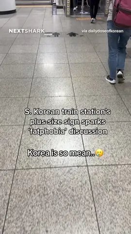 this sign has sparked conversation about South Korea's fatphobia culture