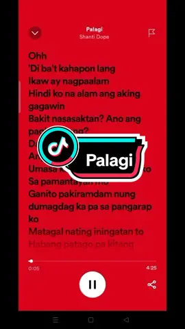 Palagi - Shanti Dope #dailymusic #fyp #fypシ #lyrics #fulllyrics #spotify #trending #viral 