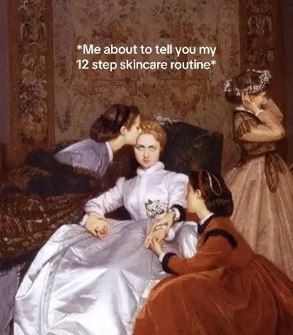 Talking about skincare is our Roman Empire.  #skincare #skintok #sundayriley #goodgenes 