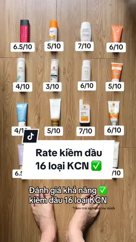 16 loại kem chống nắng kiềm dầu ✅ Theo tiêu chí finish thực tế, khả năng bám trên da, công nghệ kháng nước và test độ trôi qua UVCAM. *đây chỉ là trải nghiệm của cá nhân mình, hãy tham khảo thêm rv khác trước khi quyết định mua nha 😘 #withbimm #kcn #kemchongnang #kiemdau #skincare #goclamdep #reviewlamdep #BeautyTok #dcgr 