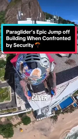 Paraglider’s Epic Jump off Building When Confronted by Security #fyp #fypシ #foryou #foryoupage #wholesomedia #themidnightfiles #brazil #brazil🇧🇷 #braziltiktok #paragliding #epic #jumpoff #daredevil #adrenaline #adrenalinejunkie 