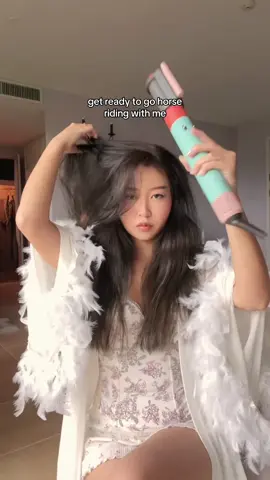 grwm for horse riding with the cutest @Dyson limited-edition Ceramic pop range.  get complimentary gifts worth up to $387 ending today at 11 Nov, 23:59. limited slots available so get yours now #dyson #hairtok 