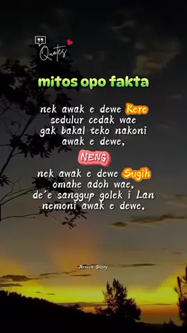 mitos opo fakta... #storywa #storyjowo #fyp #storywakadungnemen88 